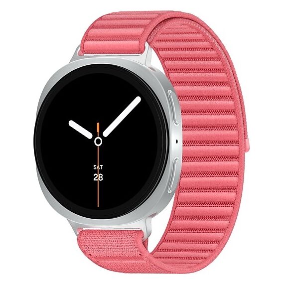 Galaxy Watch8 | 44 мм | 4G LTE | Silver | Fabric/Red | S/M, Размер ремешка : S/M, Тип ремешка : Fabric, Размер корпуса : 44 мм, Подключение часов : Bluetooth / Wi-Fi + 4G LTE, Цвет ремешка: Red, Цвет: Silver